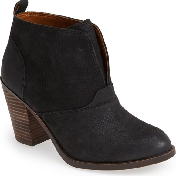 Lucky Brand Shoes - Lucky Brand Ehllen Black Heel Boots size 7 1/2